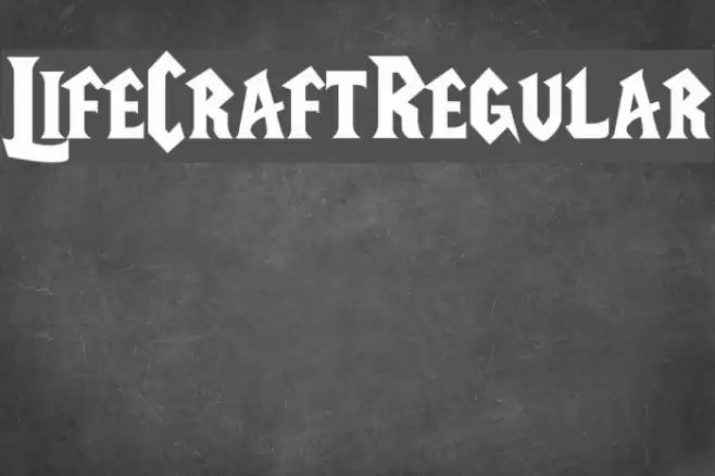 LifeCraftRegular Font examples