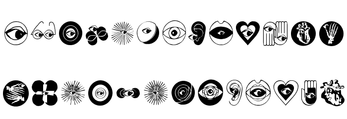 LifeEyecons Font LOWERCASE