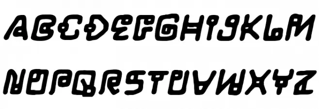 LifeForm BB Bold Font LOWERCASE