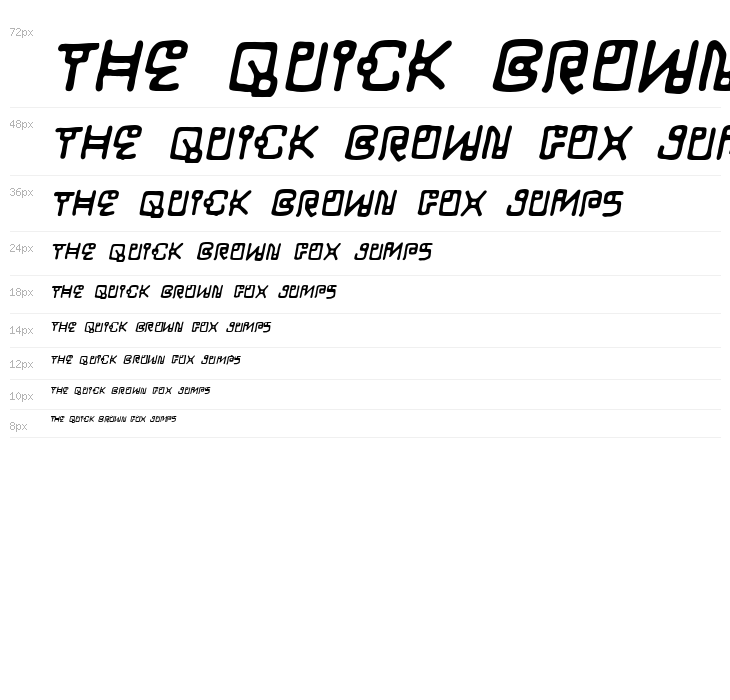 LifeForm BB Italic Waterfall