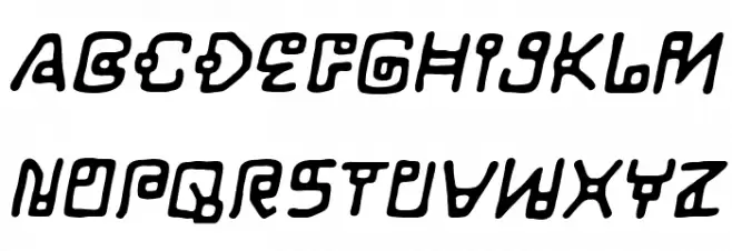 LifeForm BB Italic Caratteri MINUSCOLO