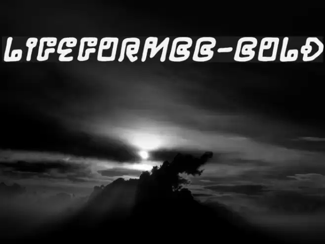 LifeFormBB-Bold Font examples