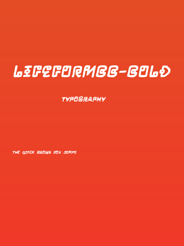 LifeFormBB-Bold Poster