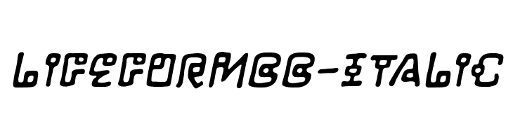 LifeFormBB-Italic  Frei Schriftart Herunterladen