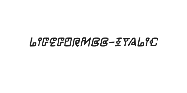 LifeFormBB-Italic Logo