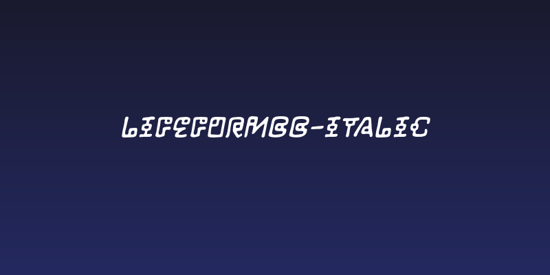 LifeFormBB-Italic Social Header