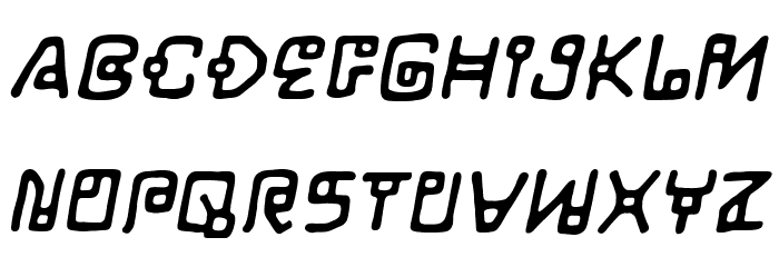 LifeFormBB-Italic Font LOWERCASE