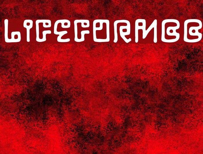 LifeFormBB Font examples