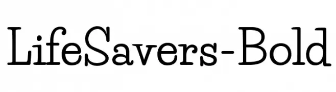 LifeSavers-Bold  नि: शुल्क फ़ॉन्ट्स डाउनलोड