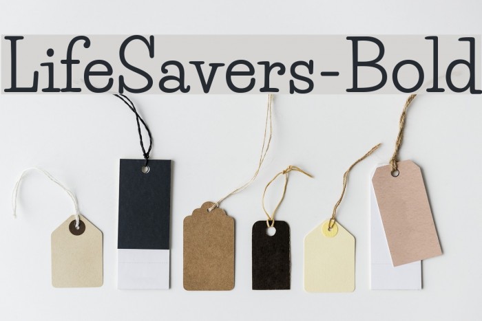 LifeSavers-Bold Font examples