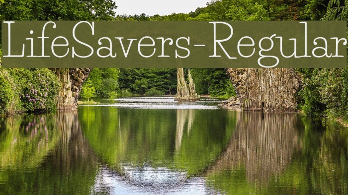 LifeSavers-Regular Font examples