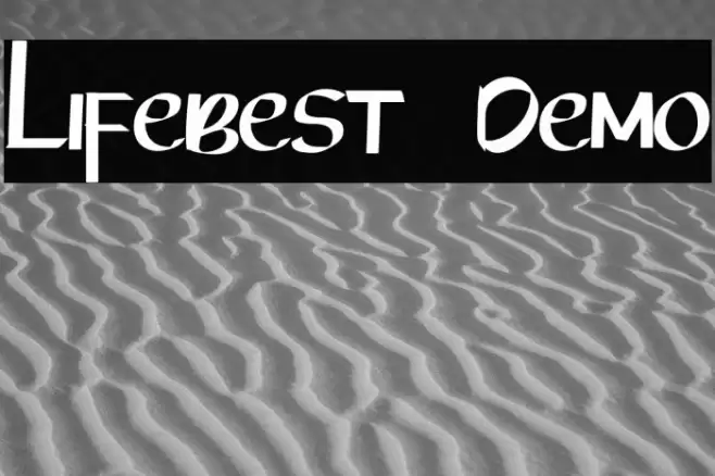 Lifebest  Demo Font examples
