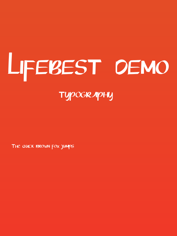 Lifebest  Demo Poster