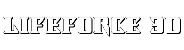 Lifeforce 3D  Descarca Fonturi Gratis