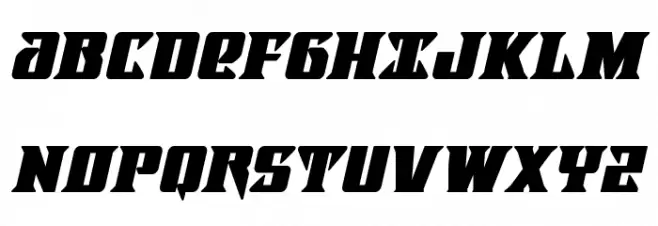 Lifeforce Bold Italic 字体 大写