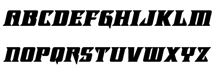 Lifeforce Bold Italic Font LOWERCASE