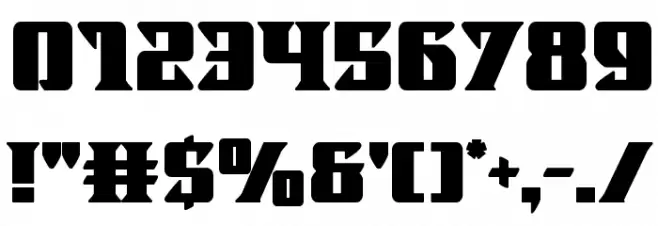 Lifeforce Bold Font OTHER CHARS