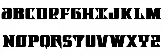 Lifeforce Bold 字体 大写