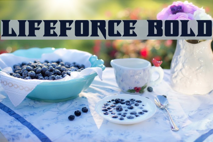Lifeforce Bold Example 3