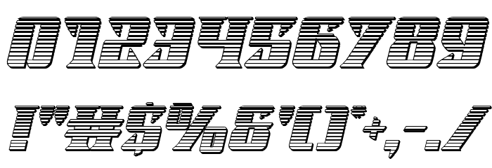 Lifeforce Chrome Italic Font OTHER CHARS