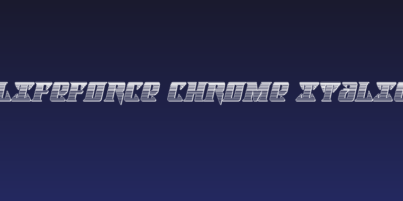 Lifeforce Chrome Italic Social Header