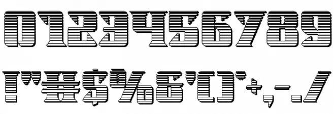 Lifeforce Chrome Font OTHER CHARS