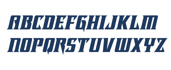 Lifeforce Condensed Italic Lowercase