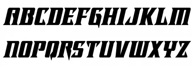 Lifeforce Condensed Italic Fuentes MINÚSCULAS