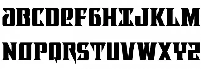 Lifeforce Condensed Font Litere mari