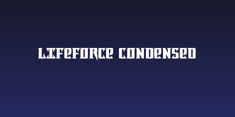 Lifeforce Condensed Social Header