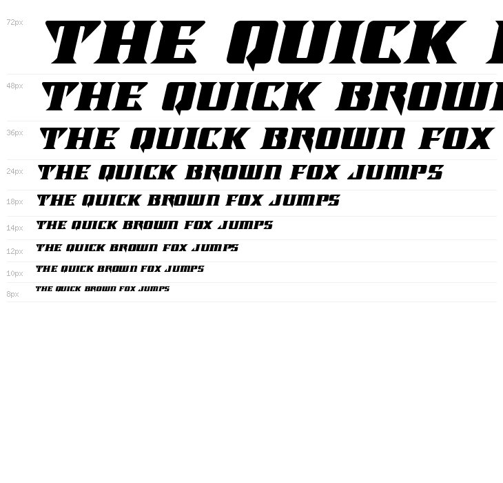 Lifeforce Expanded Italic Waterfall