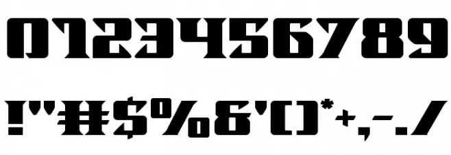Lifeforce Expanded Font OTHER CHARS