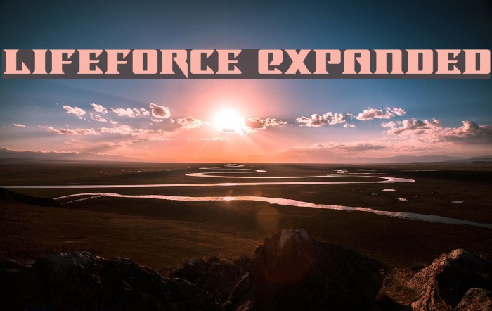 Lifeforce Expanded Font examples