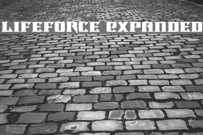 Lifeforce Expanded Font examples