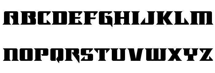 Lifeforce Expanded Font LOWERCASE