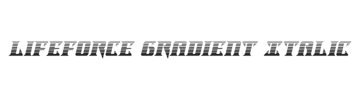Lifeforce Gradient Italic  Free Fonts Download