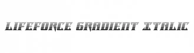 Lifeforce Gradient Italic  免费字体下载