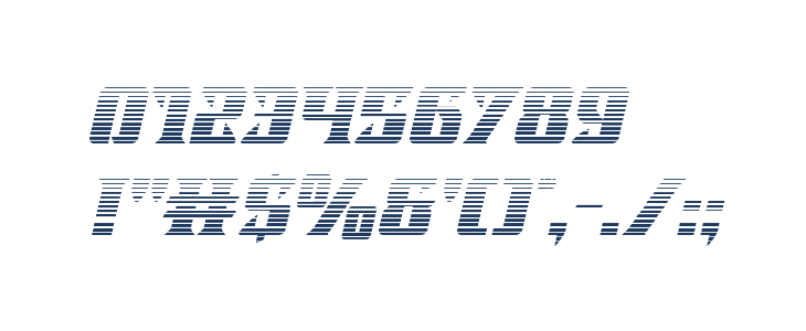 Lifeforce Gradient Italic Other Characters