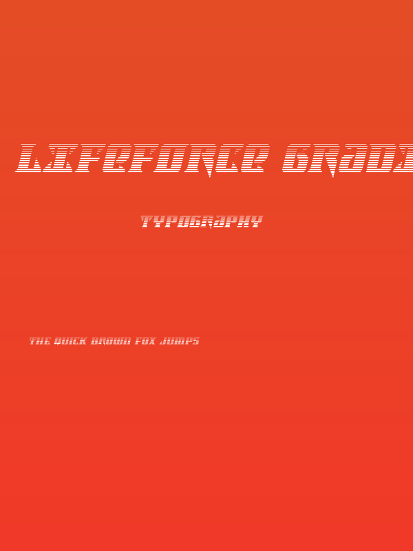 Lifeforce Gradient Italic Poster