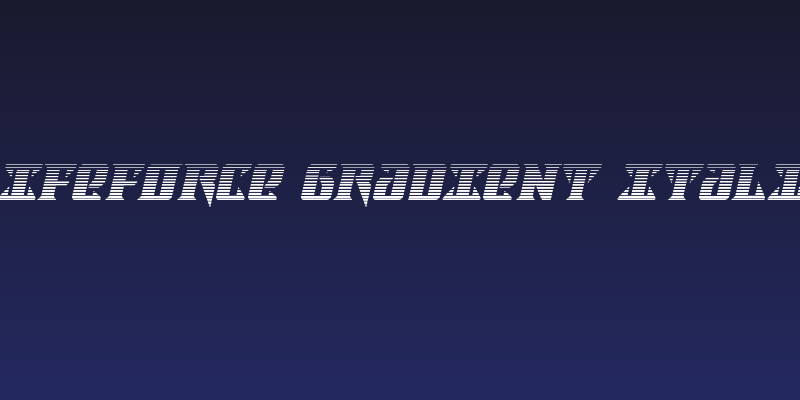 Lifeforce Gradient Italic Social Header