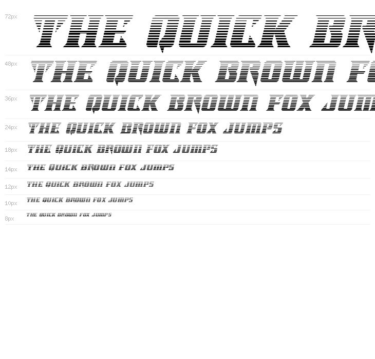 Lifeforce Gradient Italic Waterfall