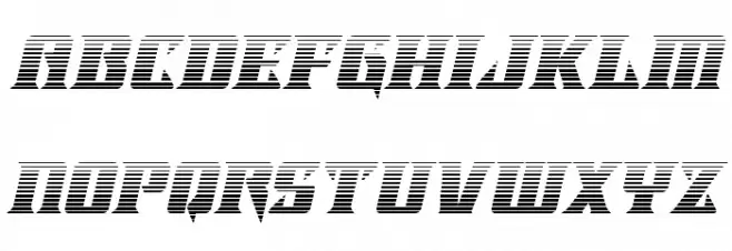Lifeforce Gradient Italic Font Litere mici