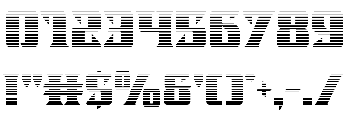 Lifeforce Gradient Font OTHER CHARS