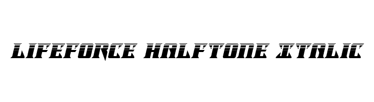 Lifeforce Halftone Italic  baixar fontes gratis
