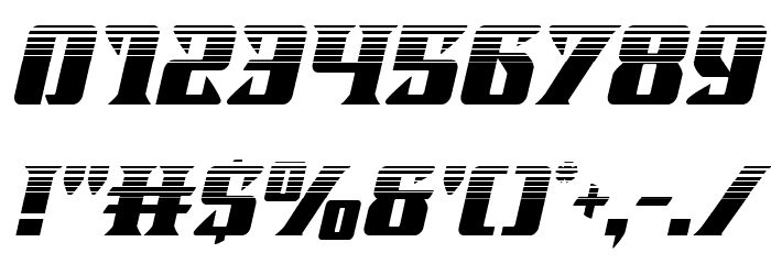 Lifeforce Halftone Italic Font OTHER CHARS
