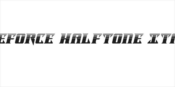 Lifeforce Halftone Italic Logo