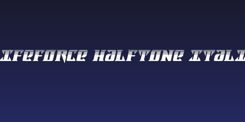 Lifeforce Halftone Italic Social Header