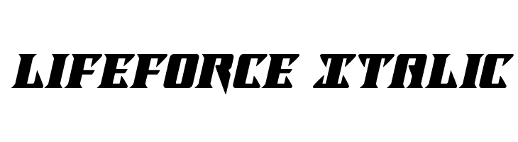 Lifeforce Italic  font caratteri gratis