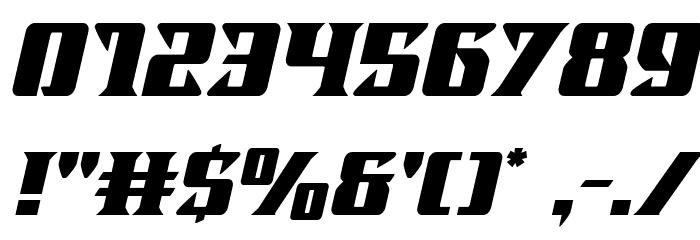Lifeforce Italic Font OTHER CHARS