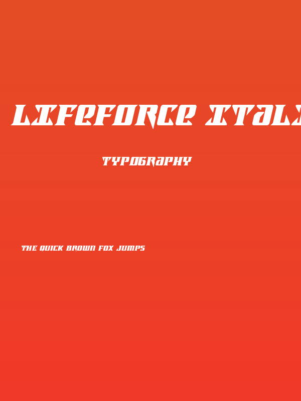 Lifeforce Italic Poster